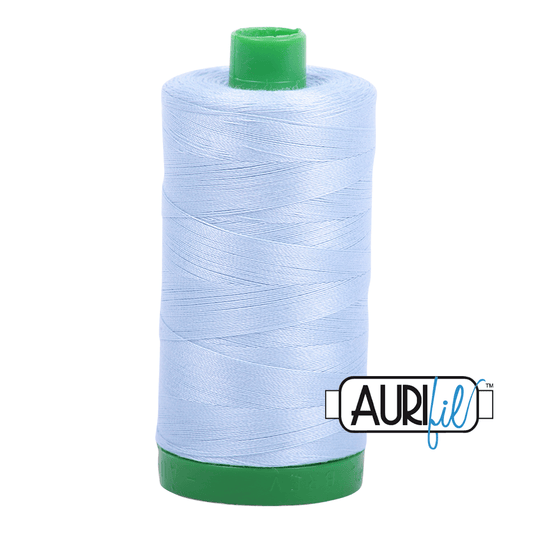 Light Robins Egg Blue 40 wt 1094 yd Large Spool Aurifil Cotton Quilting Thread AF-MK40SC6-2710