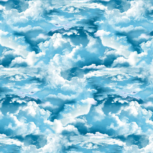 Lightkeepers Quilt Blue Clouds Cape Cod Studio E Cotton Fabric