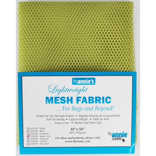 Lightweight Mesh Fabric Apple Green By Annie's 18”x 54”  Polyester