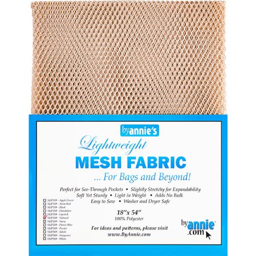 Lightweight Mesh Fabric Natural By Annie's 18”x 54” Polyester