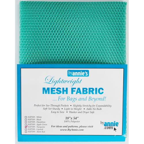 Lightweight Mesh Fabric Turquoise By Annie's 18”x 54” Polyester