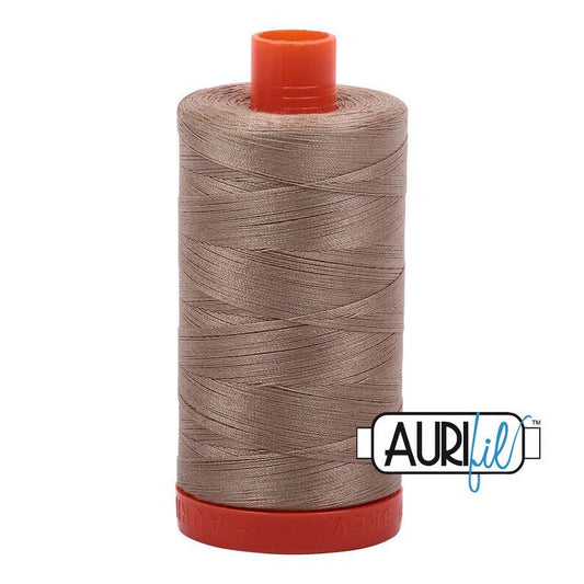 Linen Brown Aurifil Cotton Quilting Thread Solid 50wt 1300m 1422yds Aurifil AF-A1050-2325
