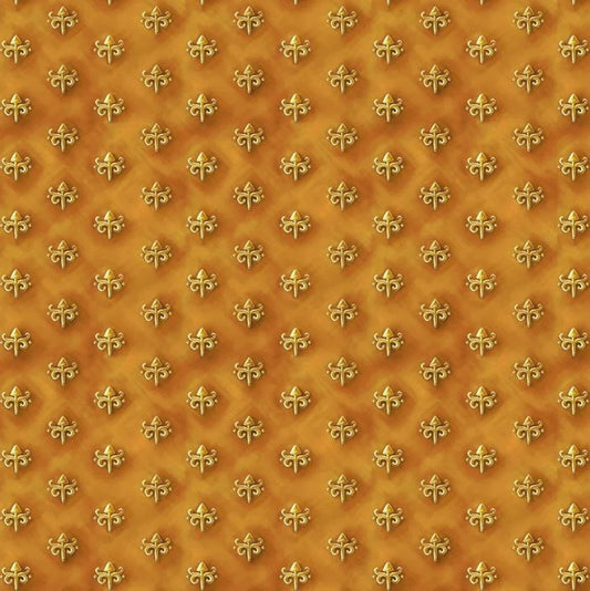 Literary Kitties Foulard Gold Quilting Treasures Cotton Fabric