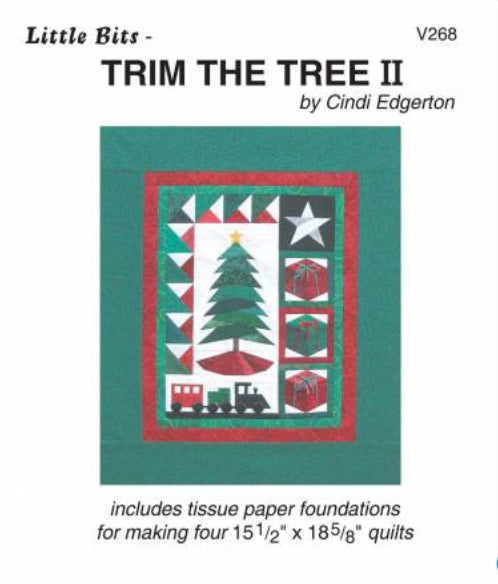 Little Bits Trim The Tree II Quilting Pattern Cindi Edgerton