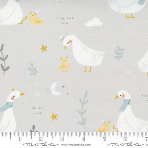 Little Ducklings Warm Gray Paper and Cloth Moda Cotton Fabric