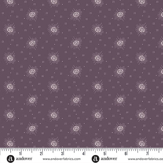 Little Gems Polka Rose Lavender Purple Andover Fabrics Cotton Fabric AF-A-1268-P