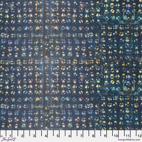 Live Out Loud Whirl Indigo Blue Seth Apter Free Spirit Cotton Fabric FS-PWSE025.INDIGO
