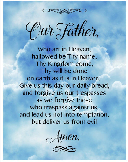 Lords Prayer Jesus Faith Religious Amen 36" Panel David Textiles
