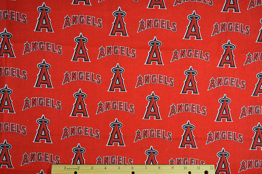 Los Angeles Angels MLB Baseball LA Fabric Traditions Cotton Fabric