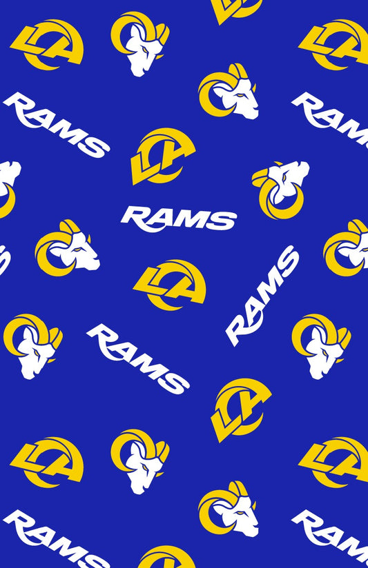 Los Angeles Rams NFL Football Toss Fabric Traditions Cotton Fabric NFL-70652DN