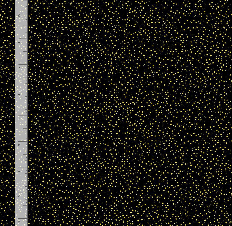 Lotus Garden Metallic Confetti Black Chong-A Hwang Timeless Treasures Cotton Fabric TT-LOTUS-CM3672-BLACK