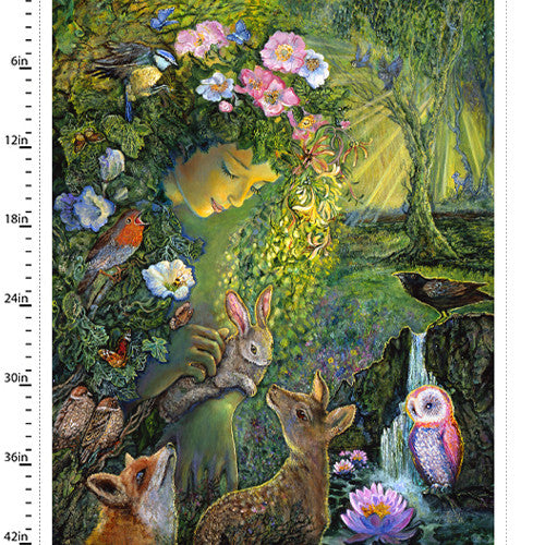 Love is All Around Panel 36" Multi Josephine Wall 3 Wishes Cotton Fabric