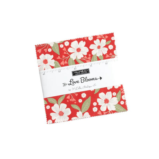 Love Blooms 5'' Squares Lella Boutique Moda Cotton Fabric MD-5220PP