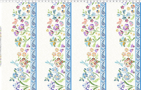 Lovelies Border Multi In the Beginning Fabrics Cotton Fabric ITB-23LOV-1