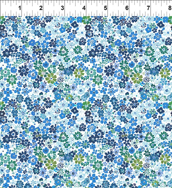 Lovelies Leah Blue In the Beginning Fabrics Cotton Fabric ITB-14LOV-1