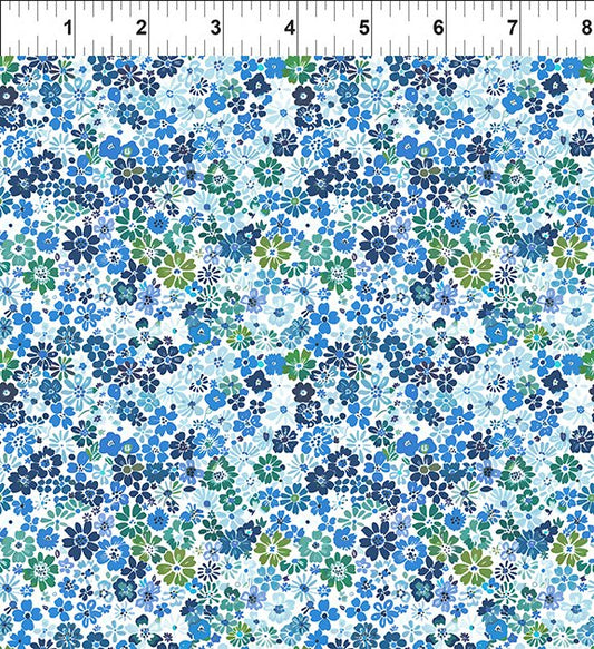 Lovelies Leah Blue In the Beginning Fabrics Cotton Fabric ITB-14LOV-1