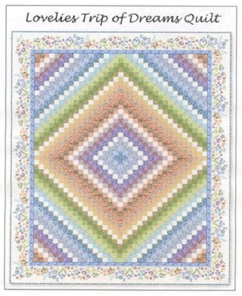 Lovelies Trip pf Dreams Quilt Kit 88"x108" Jason Yenter In The Beginning Fabrics Cotton Fabric ITB-LOVTD-KIT