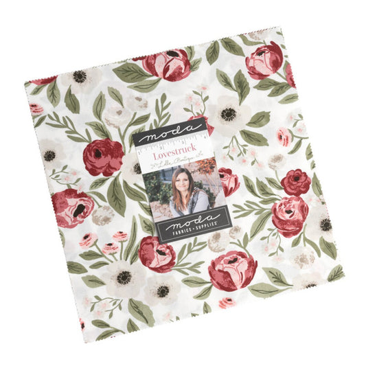 Lovestruck 10'' Squares Layer Cake Lella Boutique Moda Cotton Fabric
