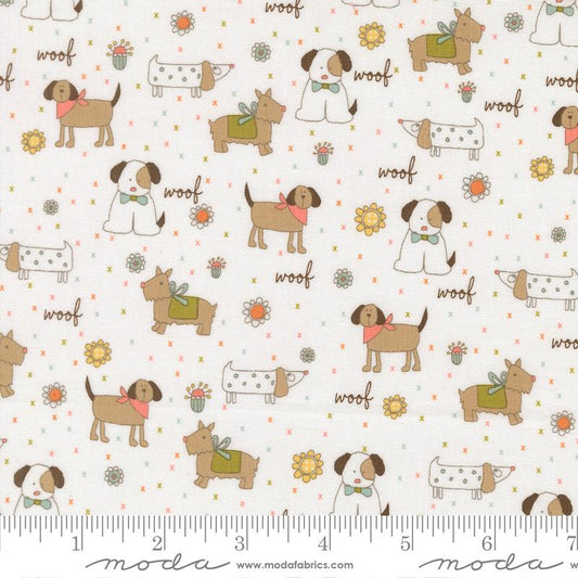Lucky Puppy Parade Cloud Sweetwater Moda Cotton Fabric MD-55700-11