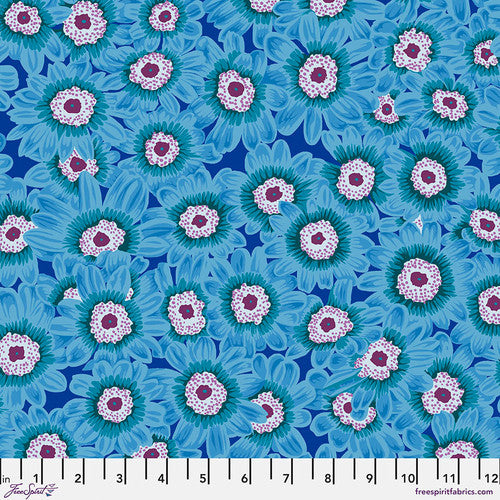 Lucy Blue Philip Jacobs Stash Kaffe Fassett Collective Free Spirit Cotton fabric