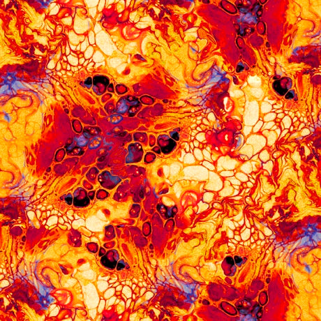 Luminous Fizz in Red Rainbow Ocllo Mason Quilting Treasures Cotton Fabric | US Fabric Shop