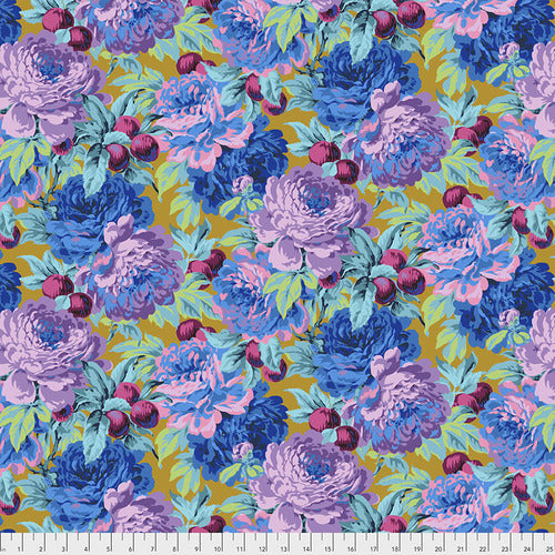 Luscious Ochre Brown Philip Jacobs Stash Kaffe Fassett Collective Free Spirit Cotton Fabric