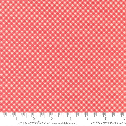 Lyda Rose Bias Gingham Petal Pink Bunny Hill Designs Moda Cotton Fabric MD-3078-15