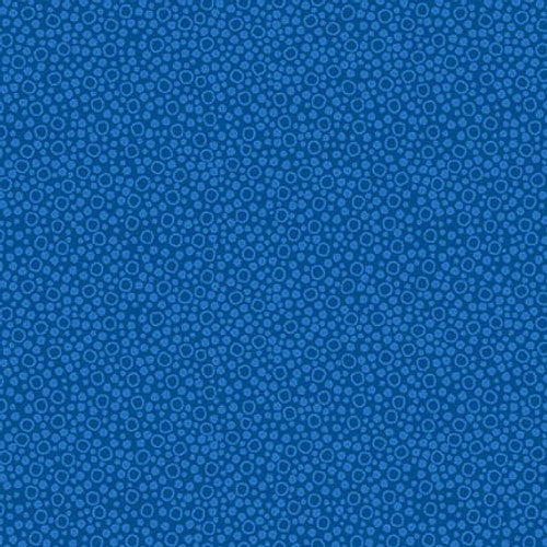 M'Ocean Tossed Dots and Circles Tonal Navy Blue Victoria Hutto Studio E Cotton Fabric