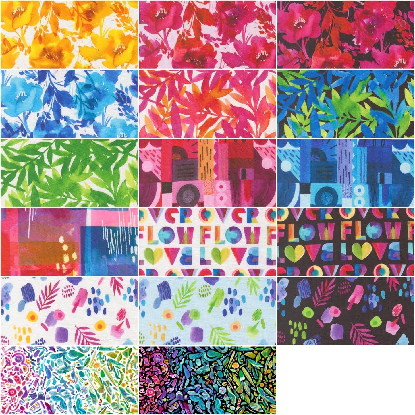 Radiant 2.5" Jelly Roll 40pcs Amarilys Henderson Moda Cotton Fabric MD-21840JR