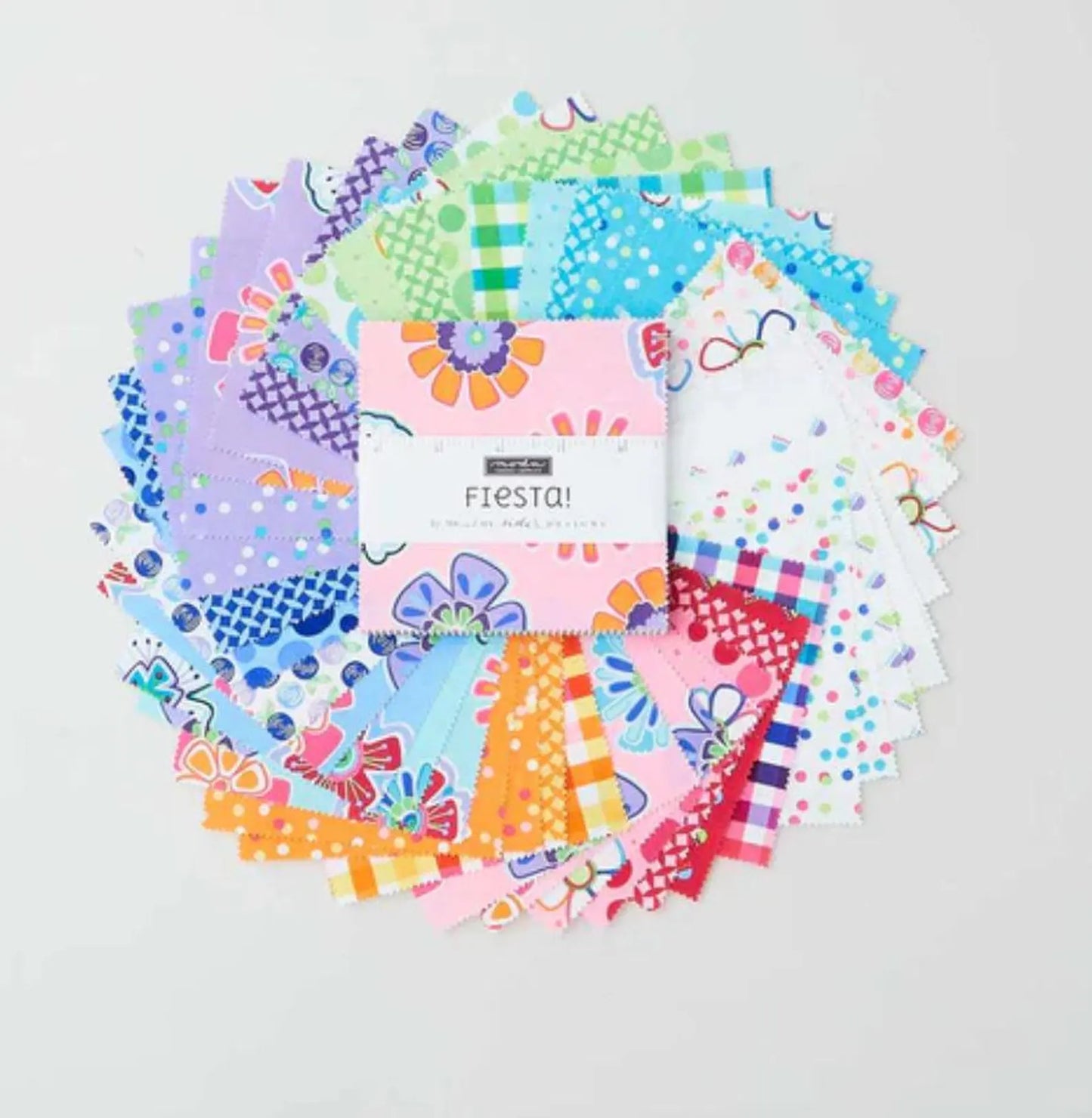 Fiesta 5" Squares Me and My Sister Designs Moda Cotton Fabric MD-22470PP