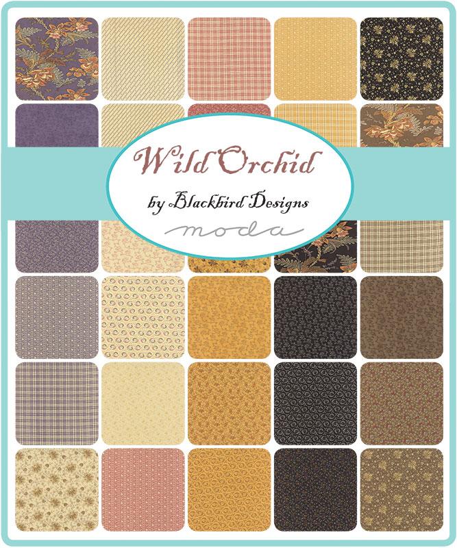 Wild Orchid 10" Squares Layer Cake 42pcs Blackbird Designs Moda Cotton Fabric MD-2770LC