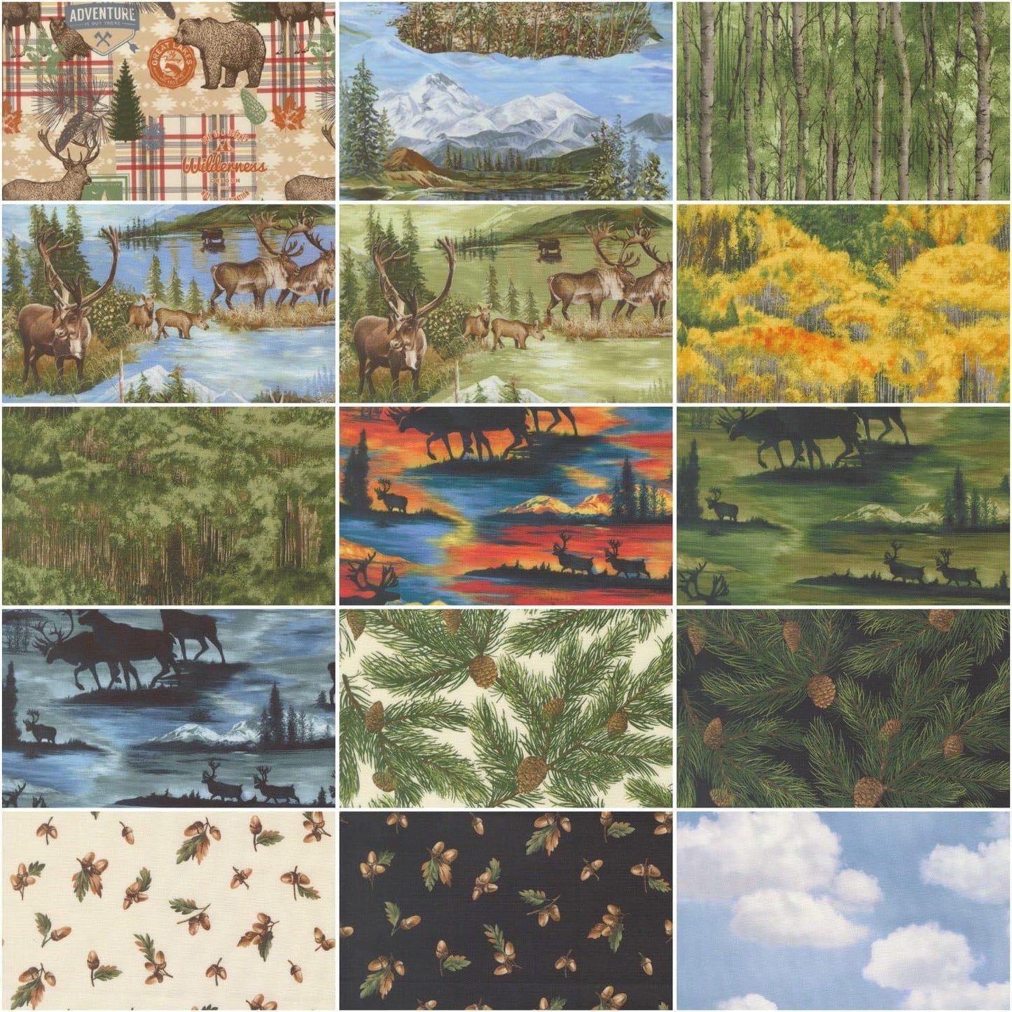 Wild Blue Yonder 2.5" Jelly Roll 40pcs Moda Cotton Fabric MD-33870JR