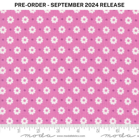 Pre-Sale - Laguna Sunrise Petal Florals Dot Sweet Pea Pink Sherri & Chelsi Moda Cotton Fabric