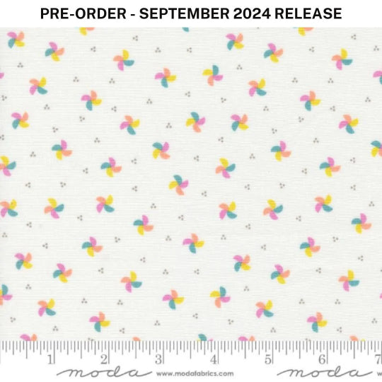 Pre-Sale - Laguna Sunrise Pinwheel Blenders Off White Multi Sherri & Chelsi Moda Cotton Fabric