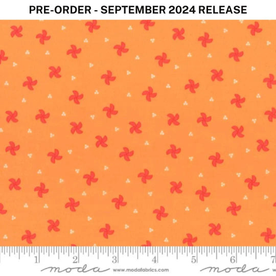 Pre-Sale - Laguna Sunrise Pinwheel Blenders Orange Sherri & Chelsi Moda Cotton Fabric