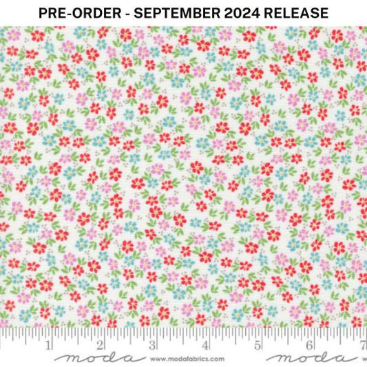 Pre-Sale - Laguna Sunrise Harbor Florals Off White Multi Sherri & Chelsi Moda Cotton Fabric