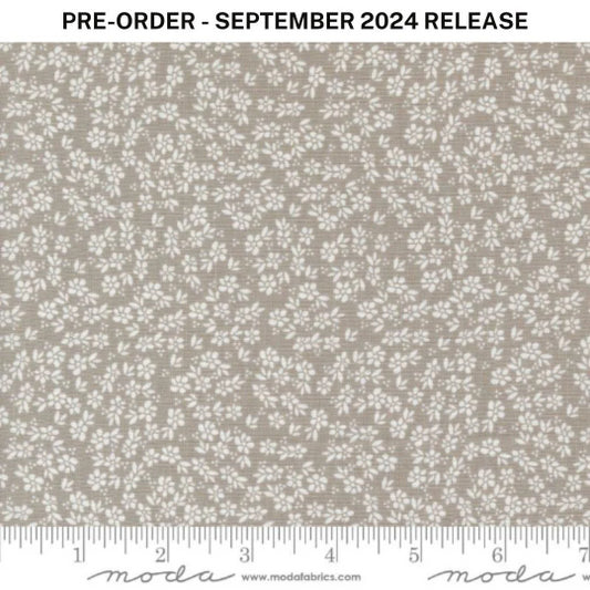 Pre-Sale - Laguna Sunrise Harbor Florals Stone Grey Sherri & Chelsi Moda Cotton Fabric