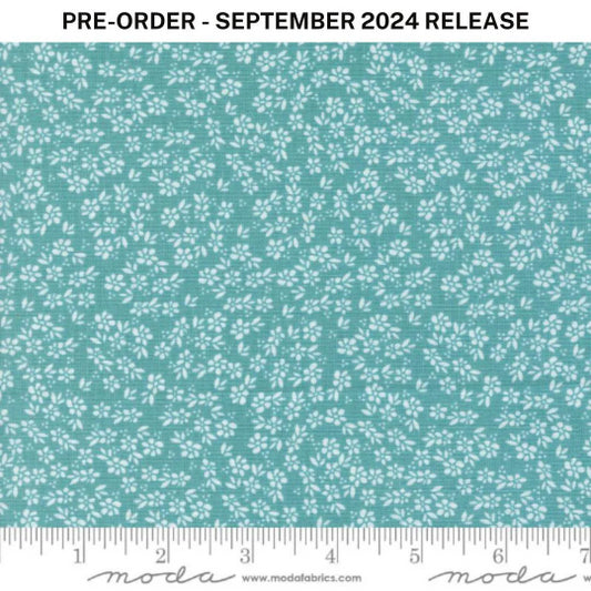 Pre-Sale-Laguna Sunrise Harbor Florals Teal Blue Green Sherri & Chelsi Moda Cotton Fabric