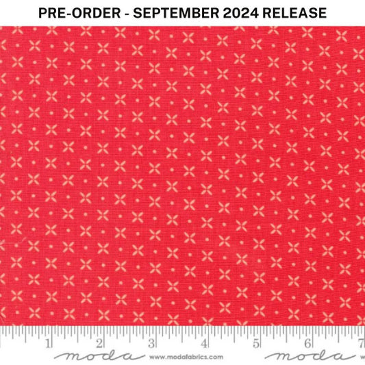 Pre-Sale - Laguna Sunrise Orange Peel Blenders Dot Geranium Red Sherri & Chelsi Moda Cotton Fabric