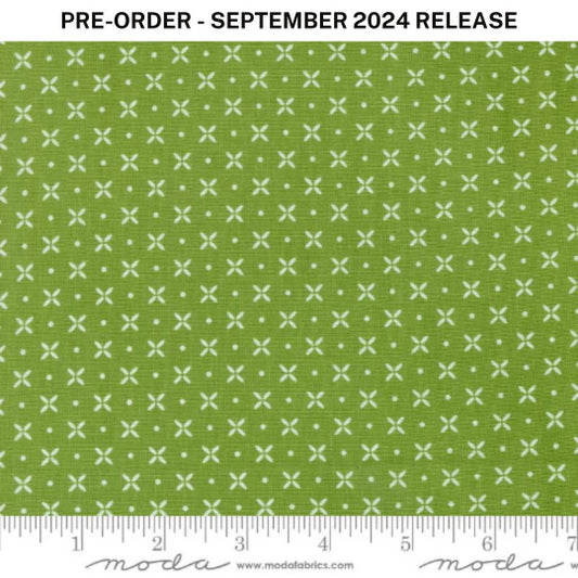 Pre-Sale - Laguna Sunrise Orange Peel Blenders Dot Fresh Grass Light Green Sherri & Chelsi Moda Cotton Fabric