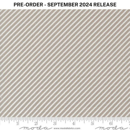 Pre-Sale - Laguna Sunrise Stripe Stone Grey Sherri & Chelsi Moda Cotton Fabric