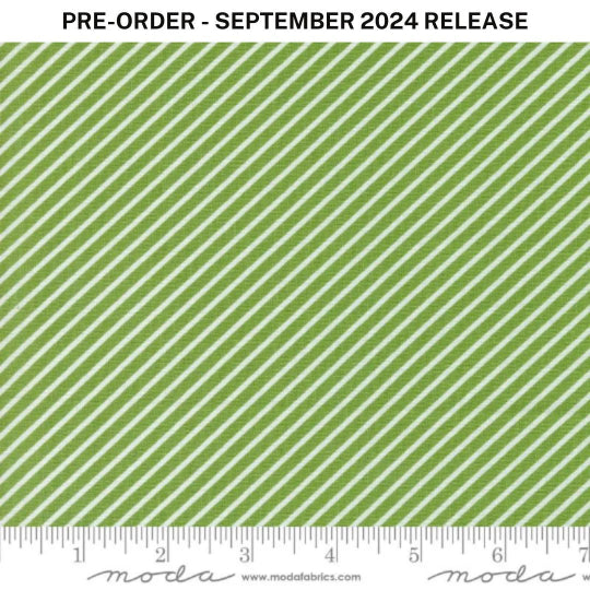 Pre-Sale - Laguna Sunrise Stripe Fresh Grass Light Green Sherri & Chelsi Moda Cotton Fabric