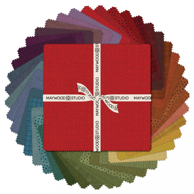 Woolies FLANNEL Colors Vol.2 10" Squares Bonnie Sullivan Maywood Studio Cotton Fabric MS-SQ-MASWOF-Col