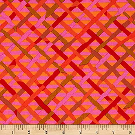 Mad Plaid Red Brandon Mably Classics Kaffe Fassett Collective Free Spirit Cotton Fabric