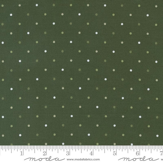 Magic Dot Blender Dots Forest Dark Green Lella Boutique Moda Cotton Fabric