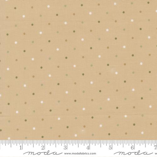 Magic Dot Daydream Oatmeal Green White Lella Boutique Moda Cotton Fabric MD-5230-62
