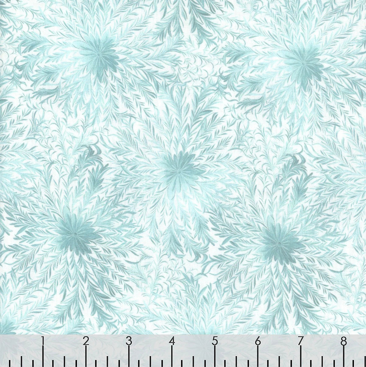 Magical Winter Woodlands Frosty Snowflakes Swirls Cream Jan Mott Henry Glass Cotton Fabric HG-3696-44