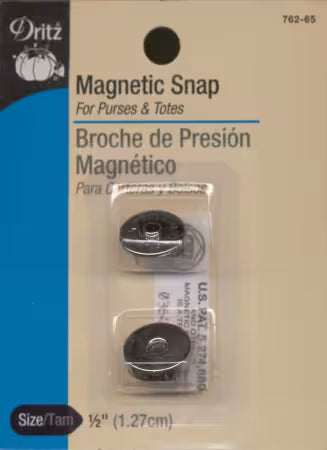 Magnetic Snaps Half Inch 1/2 inches Nickel Bags and Totes Dritz DRITZ-762-65