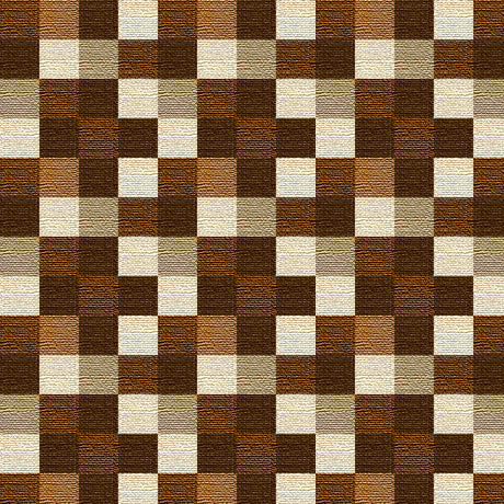 Majestic Wolves Squares Brown Rebecca Latham Quilting Treasures Cotton Fabric