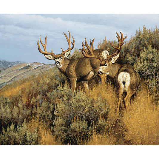 Majestic Nature Low Country Mulies Panel 36" Riley Blake Designs Cotton Fabric RB-PD15981-PANEL